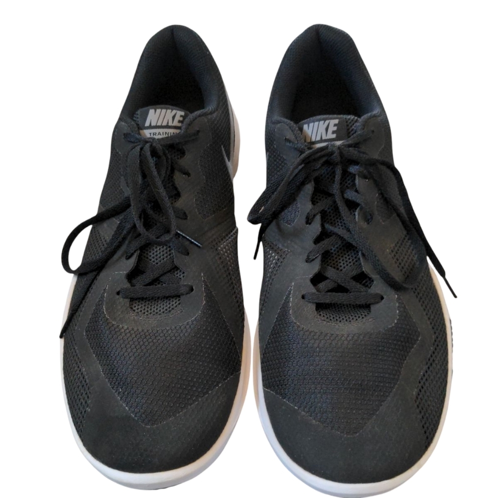 Nike Flex Training Running Shoes Men’s Size 12W Black & White EUC Clearout